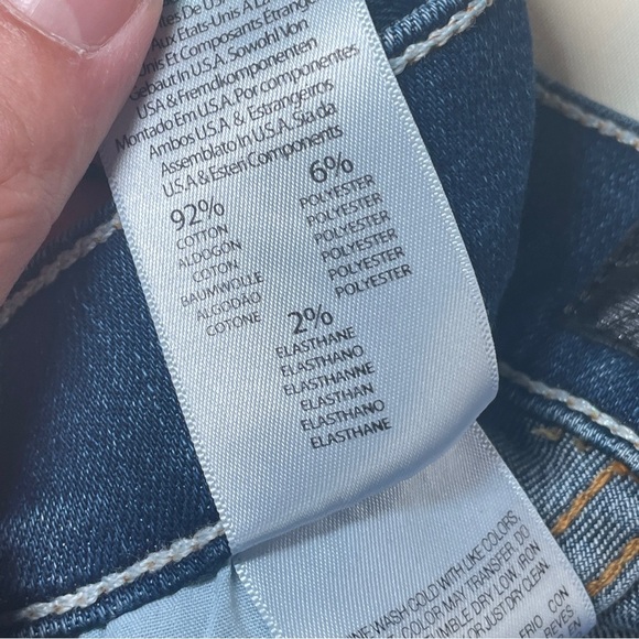 MOTHER- The Insider Crop Step Fray Jeans in Not Rough Enough Dark Wash Size 26 - Picture 9 of 9